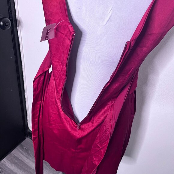 NWT Lette Red Cocktail Midi Dress Size S - Picture 7 of 15